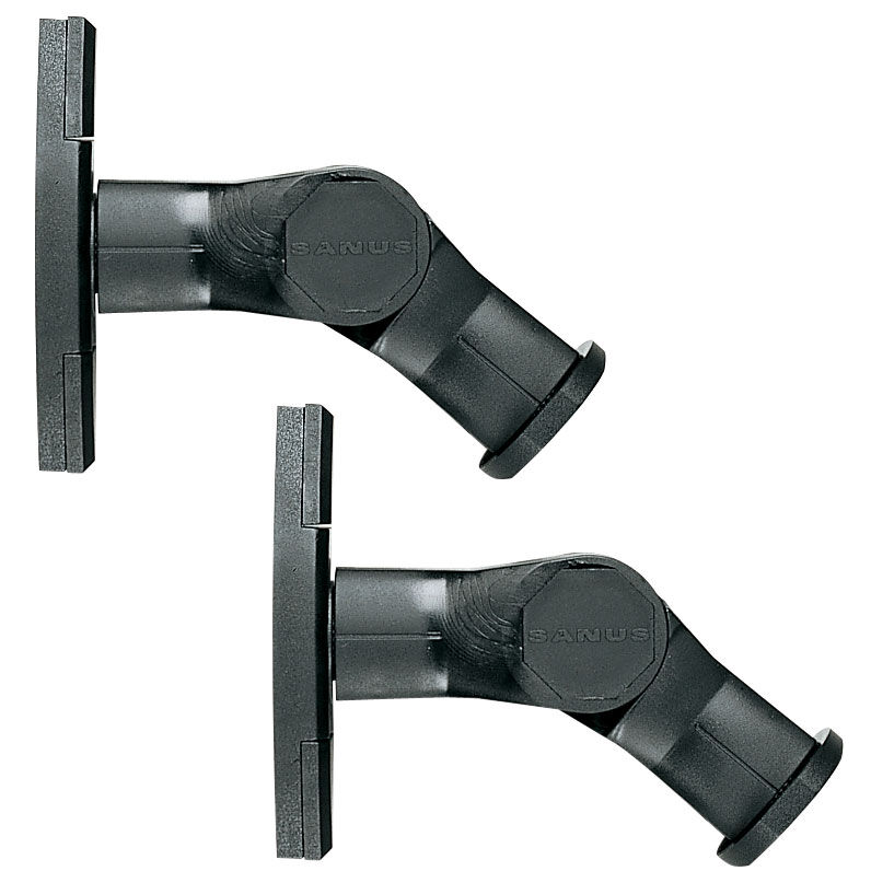 Photos - Hi-Fi Rack / Mount Sanus Systems Sanus WMS3B Tilt & Swivel Speaker Mount Pair Black 